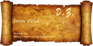 Dorn Zita névjegykártya